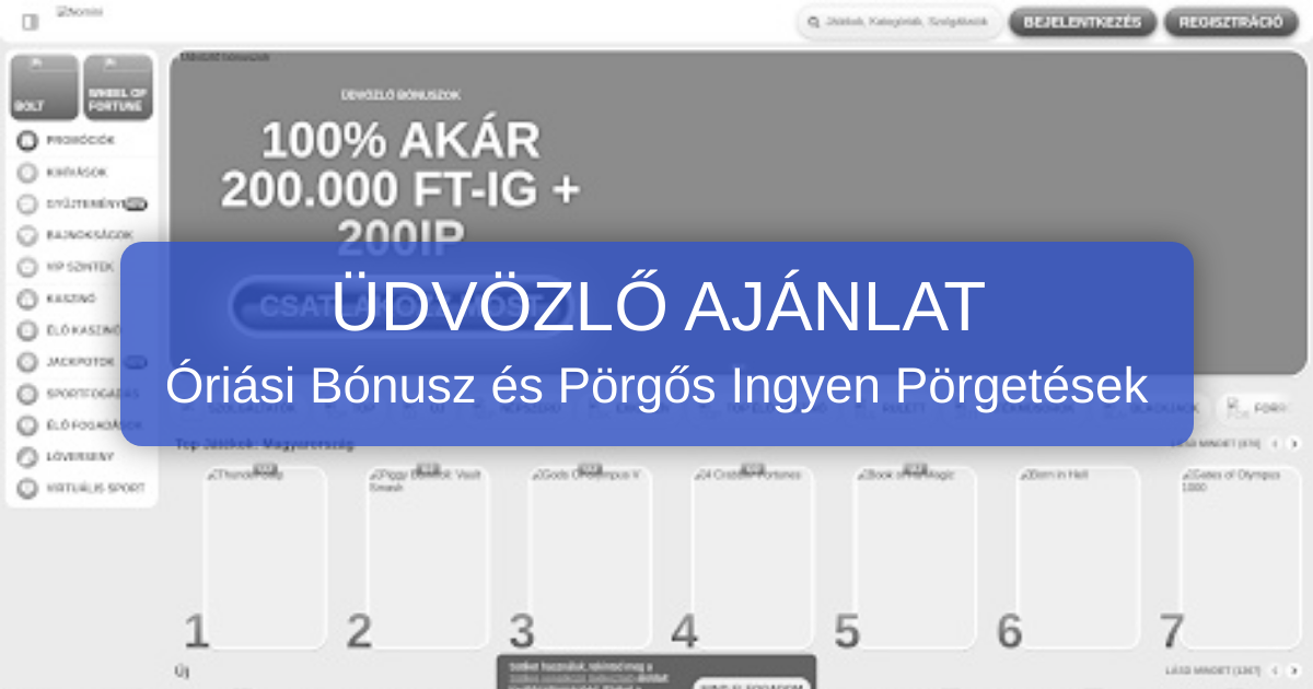 Nomini Casino - Hivatalos Online Kaszinó Magyar Játékosoknak